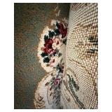 Large Floral Patterned Carpet Rug