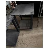 Pair of Black Square Side Tables