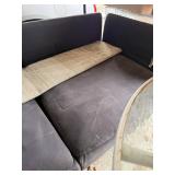 Sectional Couch with Cushions - Great for Garage or Casual Use