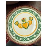 Vintage White Ceramic Dishware & Decorative Plate Set