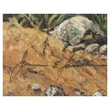 Limited Edition Framed Signed James Faulkner Lithograph Print Titled "Cougar Cub", 319/600