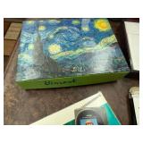 Mixed Lot: Casio TV, Translators, Punch, Magnifying Glass, Puzzle, Clock Globe