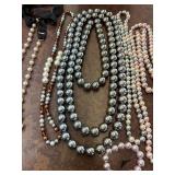 Assorted Pearl Necklace and Bracelet Lot - Multiple Colors