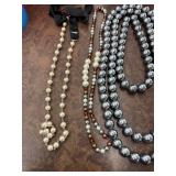 Assorted Pearl Necklace and Bracelet Lot - Multiple Colors