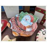 Festive Holiday Ceramic Dishes and Containers Set