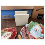 Festive Holiday Ceramic Dishes and Containers Set