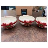 Festive Holiday Ceramic Dishes and Containers Set