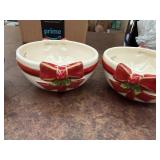 Festive Holiday Ceramic Dishes and Containers Set