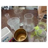 Lot of Assorted Glass and Ceramic Decorative Containers