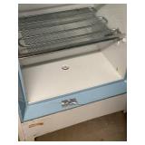 Vintage Suburban Upright Fridge with Shelves and Key