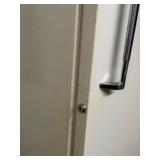 Vintage Suburban Upright Fridge with Shelves and Key