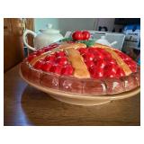 Teapot & Gravy Boat with Covered Ceramic Pie Plate