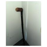 Shillelagh from Ireland with Wicker Umbrella Stand & Assorted Umbrellas incl Golf Umbrellas