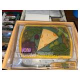 Joie Wine Art Cheese Plate - Assorted Cheese Board & Spreader Sets