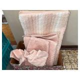 Pink Bath Towel Set