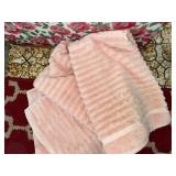 Pink Bath Towel Set