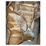 Under-Bed Shoe Organizer (Lot of 3) - Beige Fabric with Clear Windows