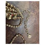 R.J. Graziano Multi-Strand Gold-Tone Beaded Necklace