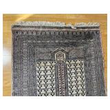 Vintage Hand Knotted Pakistani Bokhara Entry Rug