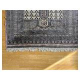 Vintage Hand Knotted Pakistani Bokhara Entry Rug