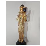 Forty One Inch Gilt Burmese Nat Spirit Statue