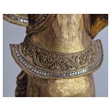 Forty One Inch Gilt Burmese Nat Spirit Statue