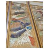 Postmodern Abstract Oriental Panel Artwork