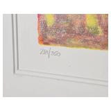 Linda Le Kinff Limited Edition Serigraph Femme et Guitar, 218/300