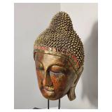 Thai Gold Tone Buddha Mask