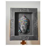 Thai Glass Beaded Buddha Shadow Box