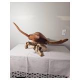 Hawaiian Teak Sea Turtle on Driftwood Base