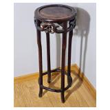 Rosewood Chinoiserie Carved Pedestal