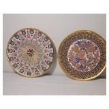 Moroccan Hand Painted Enamel Ceramic Charger Set