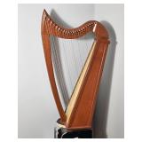 Celtic Lever Harp with Stand