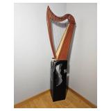 Celtic Lever Harp with Stand