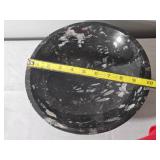 Mexican Orthoceras Fossil Marble Center Bowl