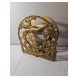 Edwardian Brass Greyhound Magazine Stand