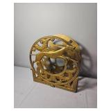 Edwardian Brass Greyhound Magazine Stand