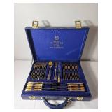 Solingen German Contemporary Brass Tone Flatware Set