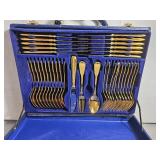 Solingen German Contemporary Brass Tone Flatware Set