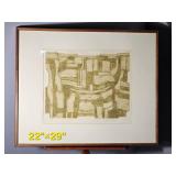 Valerie Thornton Signed Etching Arachova, 13/30