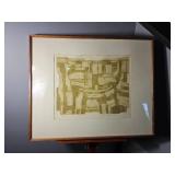 Valerie Thornton Signed Etching Arachova, 13/30