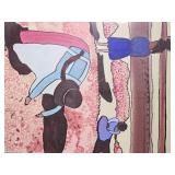 B Teppia Signed Original Field Work Painting