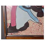 B Teppia Signed Original Field Work Painting