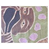 Framed African Batik Painting Tribal Women