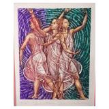 David Warren Signed Serigraph Dancers X Three, 225/350