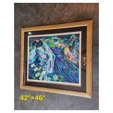 Barbara Wood Signed Serigraph Solitaire, 169/350