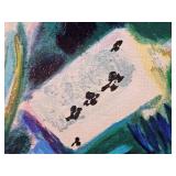 Barbara Wood Signed Serigraph Solitaire, 169/350