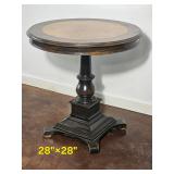 Neoclassical Pedestal Side Table