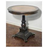 Neoclassical Pedestal Side Table